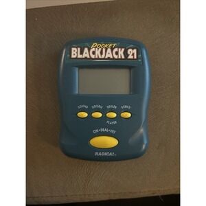 Radica 1997 Pocket Blackjack 21 Electronic Handheld Casino‎ Game - Tested!